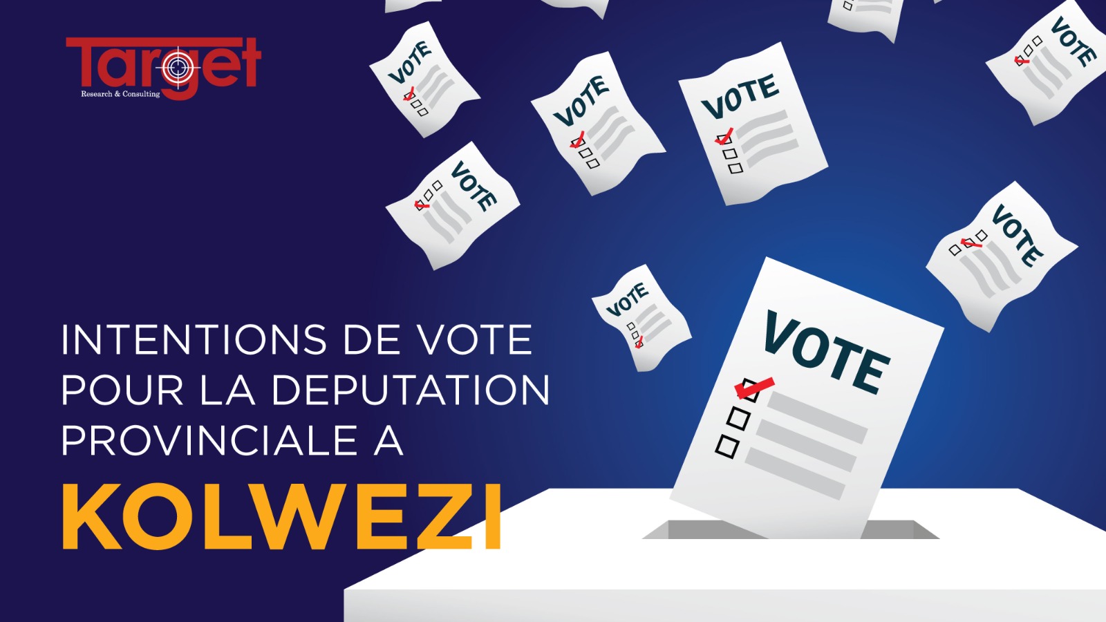 Intentions de vote à Kolwezi